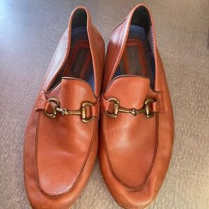 Vince Camuto Tan Leather Slip-On Loafers